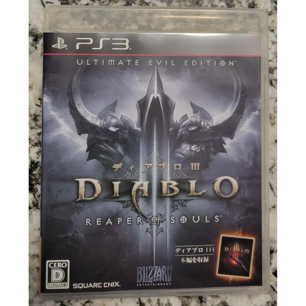 SONY PLAYSTATION 3 PS3:DIABLO REAPER OF SOULS (JAPANESE),CIB,CLN DISC, FAST SHIP